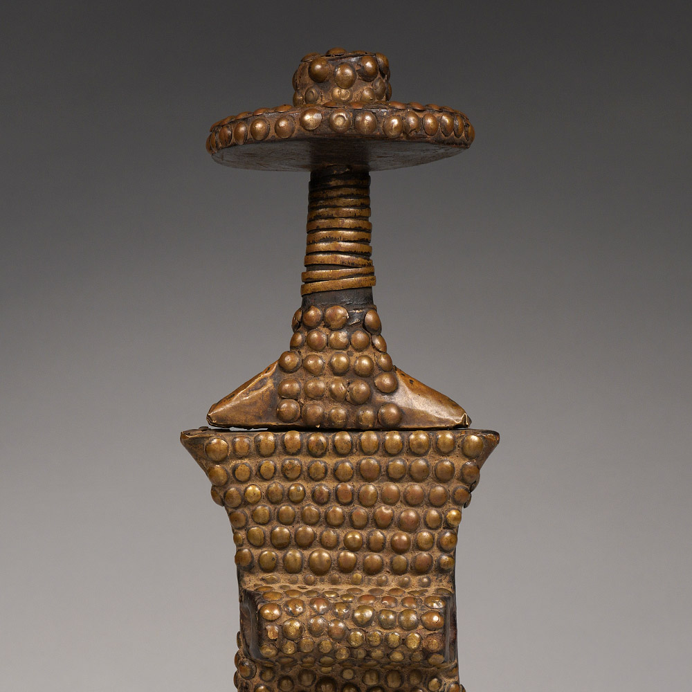 Grooved Short Sword in Scabbard Nkundu / Konda / Ntomba / Kote, D.R. Congo