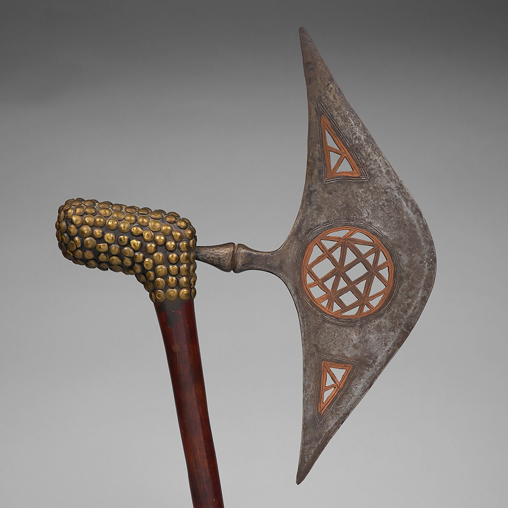 Inauthentic Ceremonial / Status Axe In the style of the Lunda / Chokwe, D.R. Congo