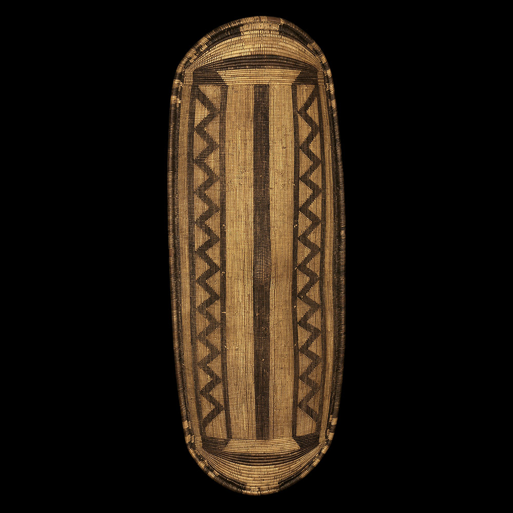 Woven Basketry Shield, Ngbandi, Yakoma, Mbugbu