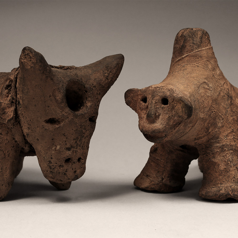 Pair of Zoomorphic Fetishes, Zigua / Pare, Tanzania