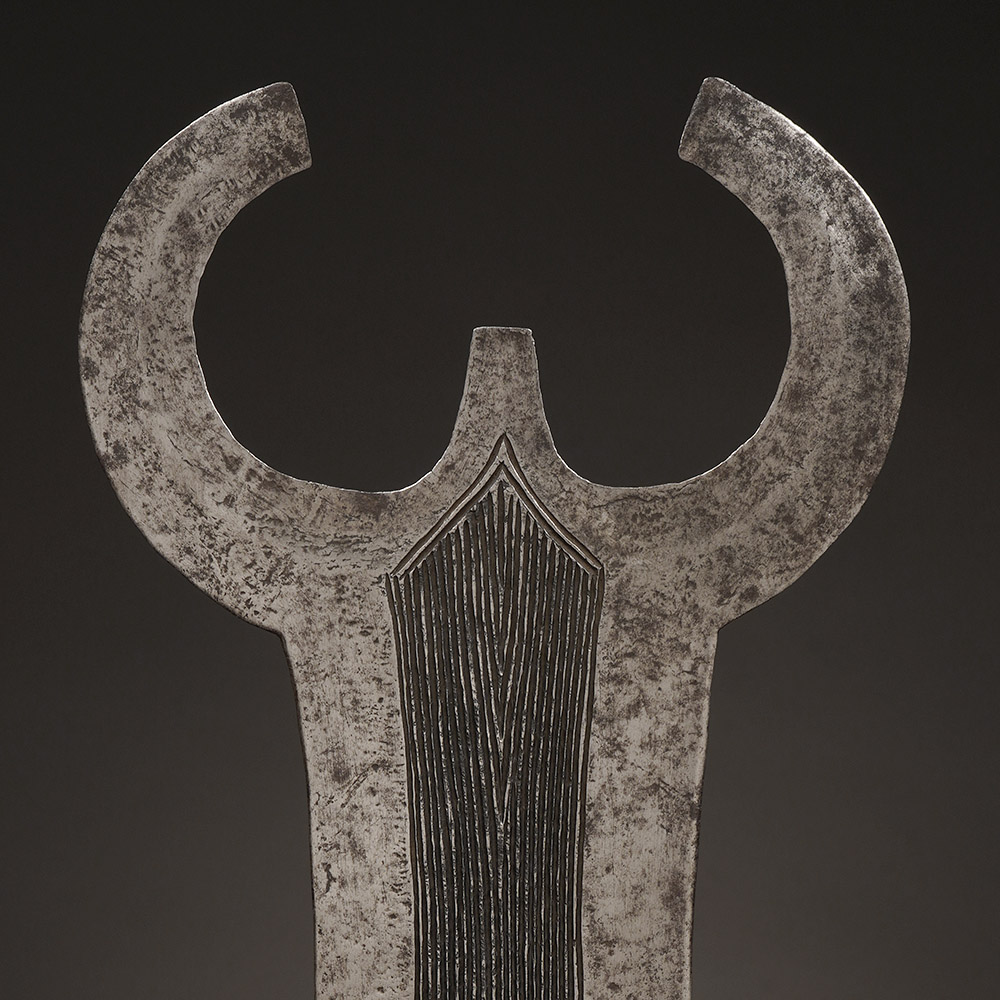 Prestige / Ceremonial Double Sickle Sword Teke, D.R. Congo