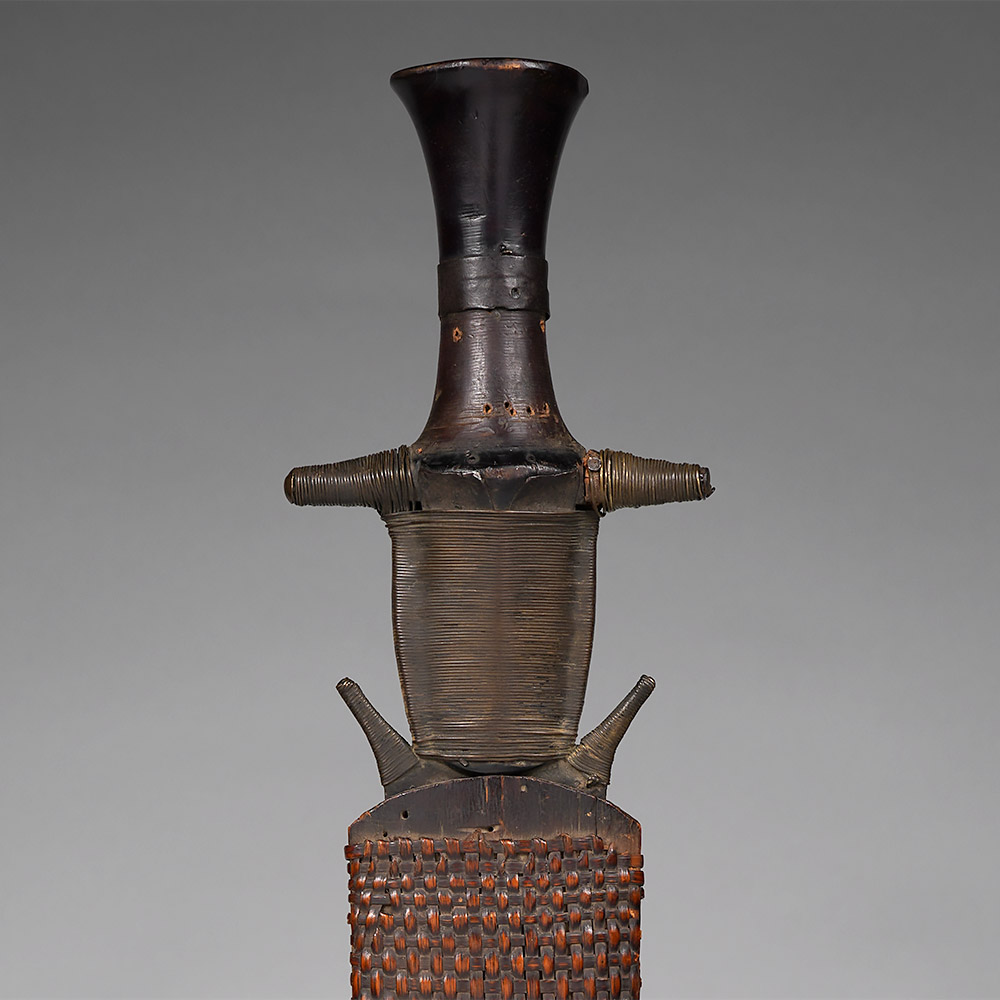 Short Sword with Sheath, Ntsakh or Fa Fang, Gabon / Equatorial Guinea / Cameroon