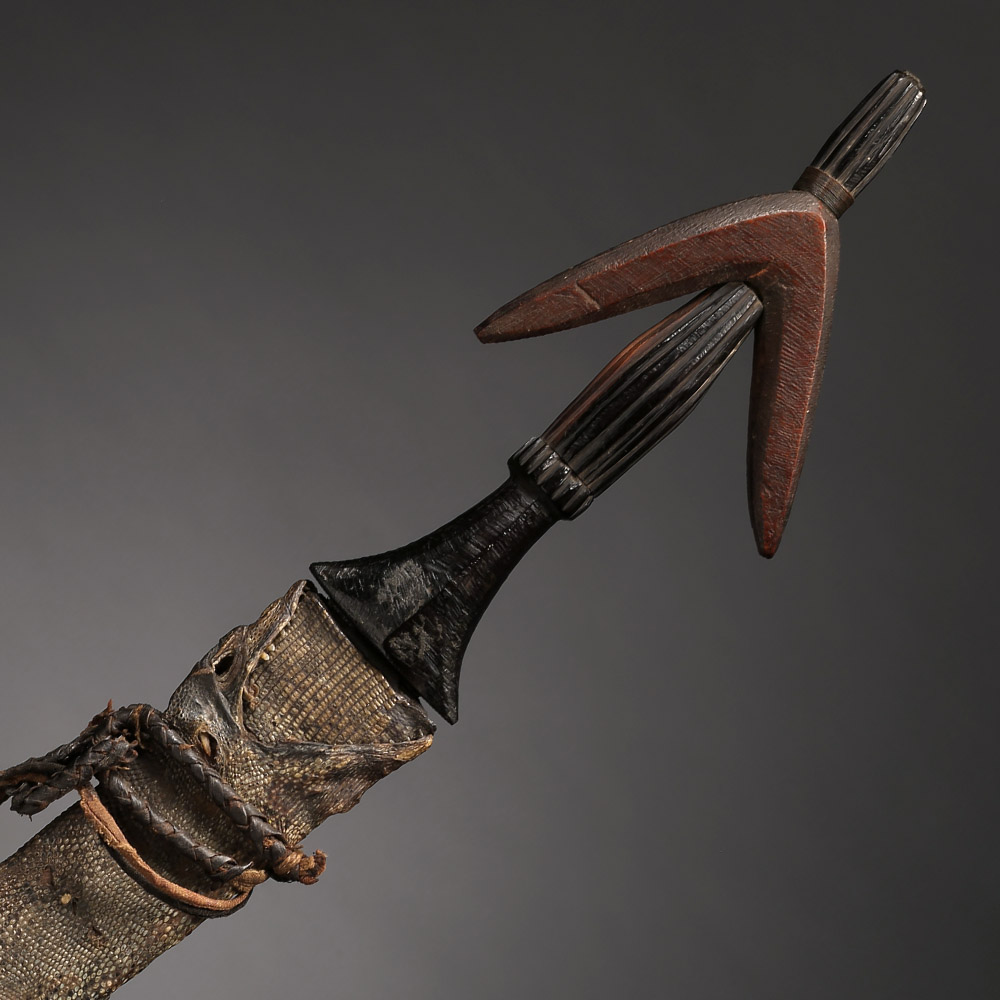 Ceremonial / Prestige Blade with Open-Mouth Monitor Sheath, Hameg