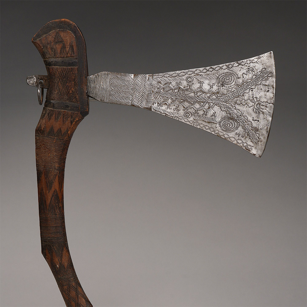 Elaborately Decorated Slot Axe Bornu / Hausa / Fulbe, Nigeria