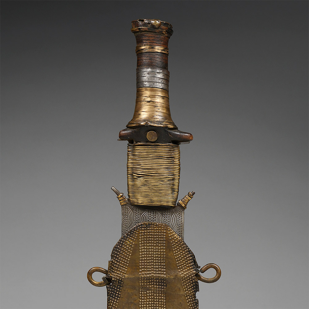 Short Sword with Sheath, ntsakh or fa Fang, Gabon / Equatorial Guinea / Cameroon