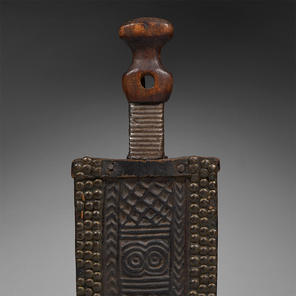 Asymmetrical Dagger in Sheath Chokwe / Lunda / Lwena, Angola / D.R. Congo / Zambia