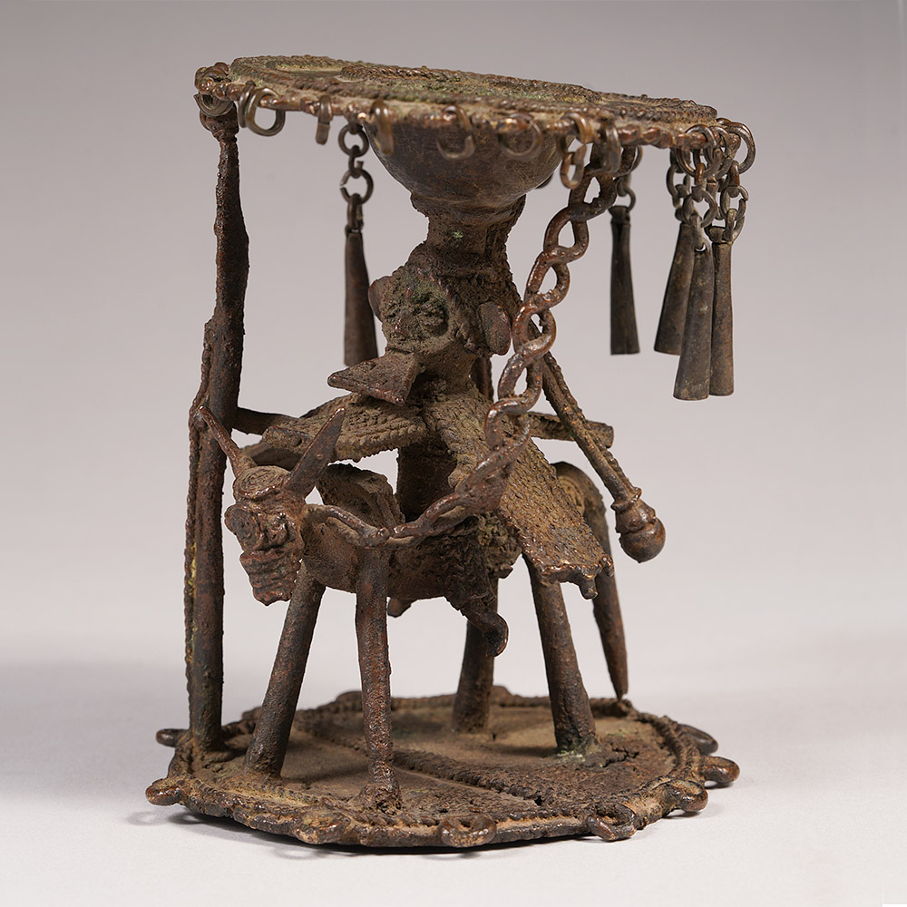 Elaborate Equestrian Atlantid Figure, Tiv, Nigeria