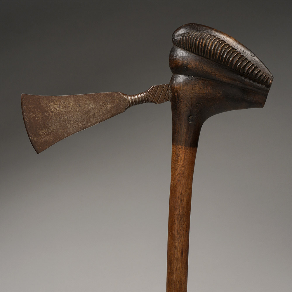 Prestige Axe with Gun Elements, mundambala Chokwe, Angola / Zambia