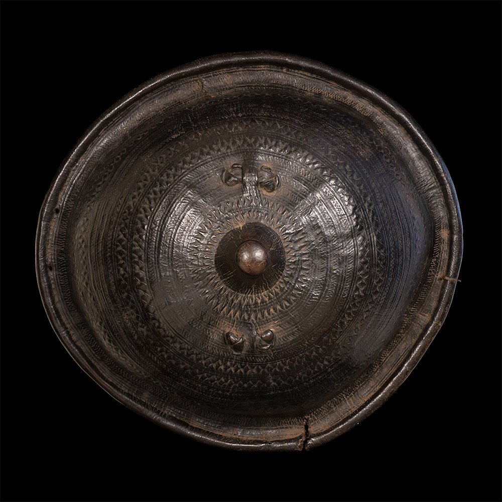 Embossed and Incised Leather Shield Sidamo / Shoa / Oromo, Ethiopia