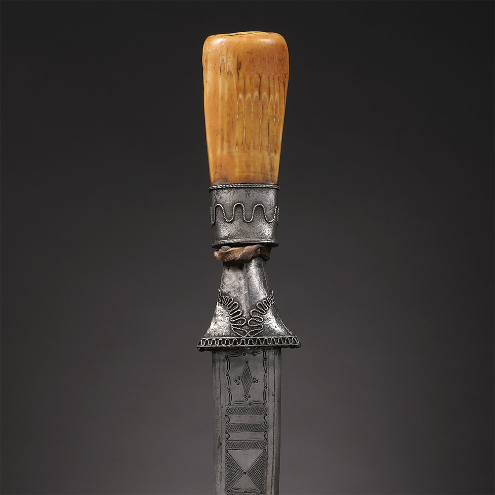Curved Sword with Bone Handle, Ingessana, Sudan
