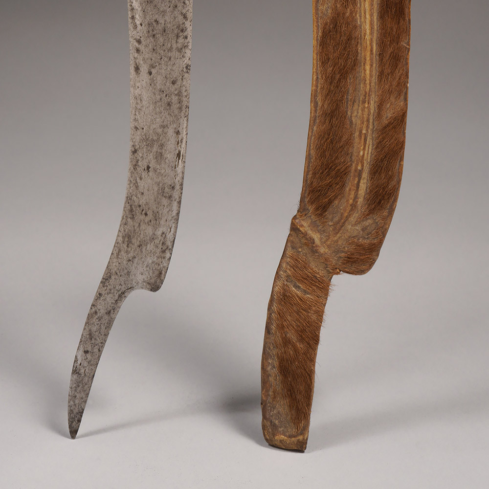 Asymmetrical Dagger in Sheath Papel, Guinea-Bissau