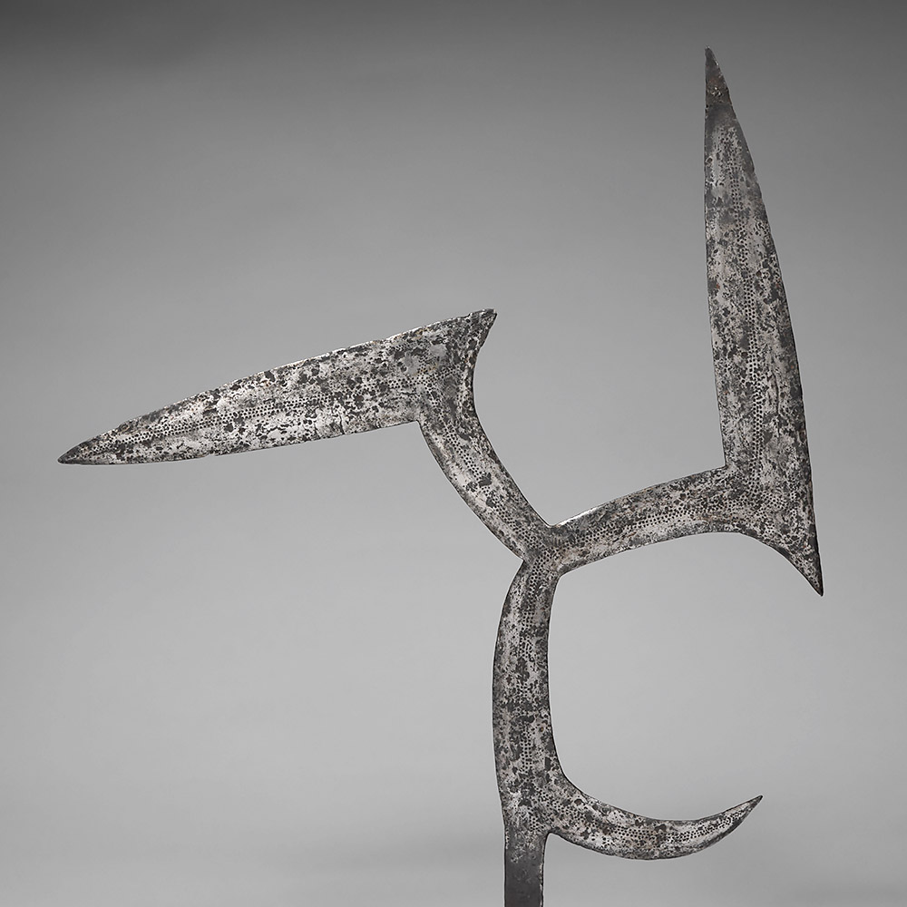 Throwing knife, gbo or ndundo Ngbandi / Mbanja, D.R. Congo
