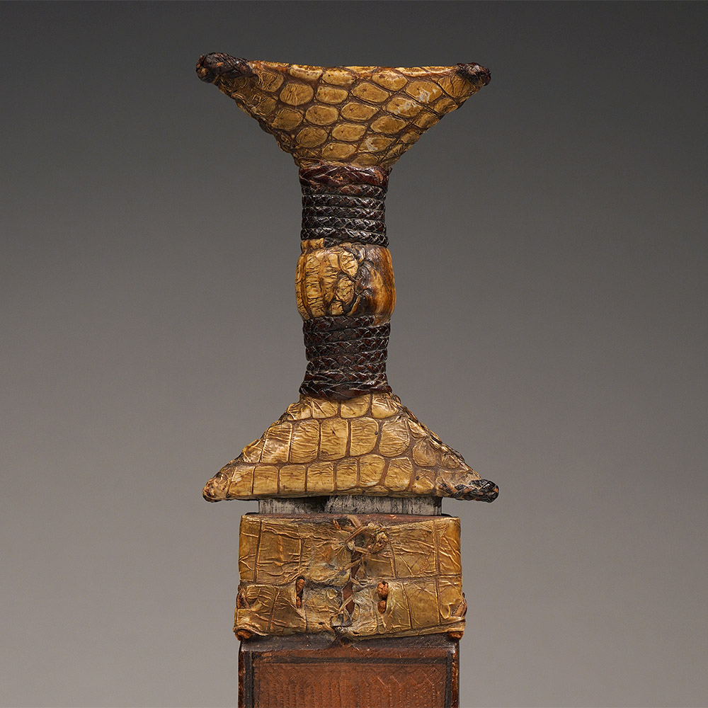 Elaborately Embellished Gbaya Dagger with Sheath, Central African Republic / Rep. of Congo / Cameroon
