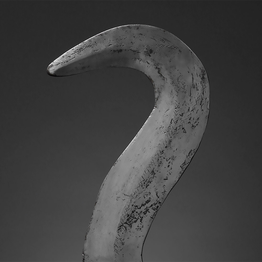 Ceremonial Knife, aelo Hemba / Luba / Kusu / Holoholo, D.R. Congo