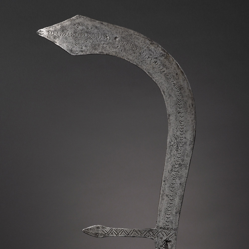 Ceremonial Blade in the form of a Muder Throwing Knife Fundj (Gule / Hameg / Schankalla), Northern Ingessana, Sudan