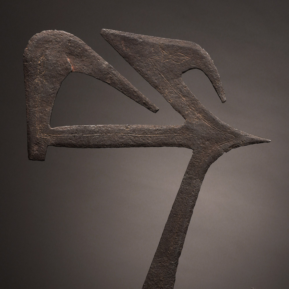 Scepter in the form of a throwing knife, hâ Mboum (Mbum), Cameroon