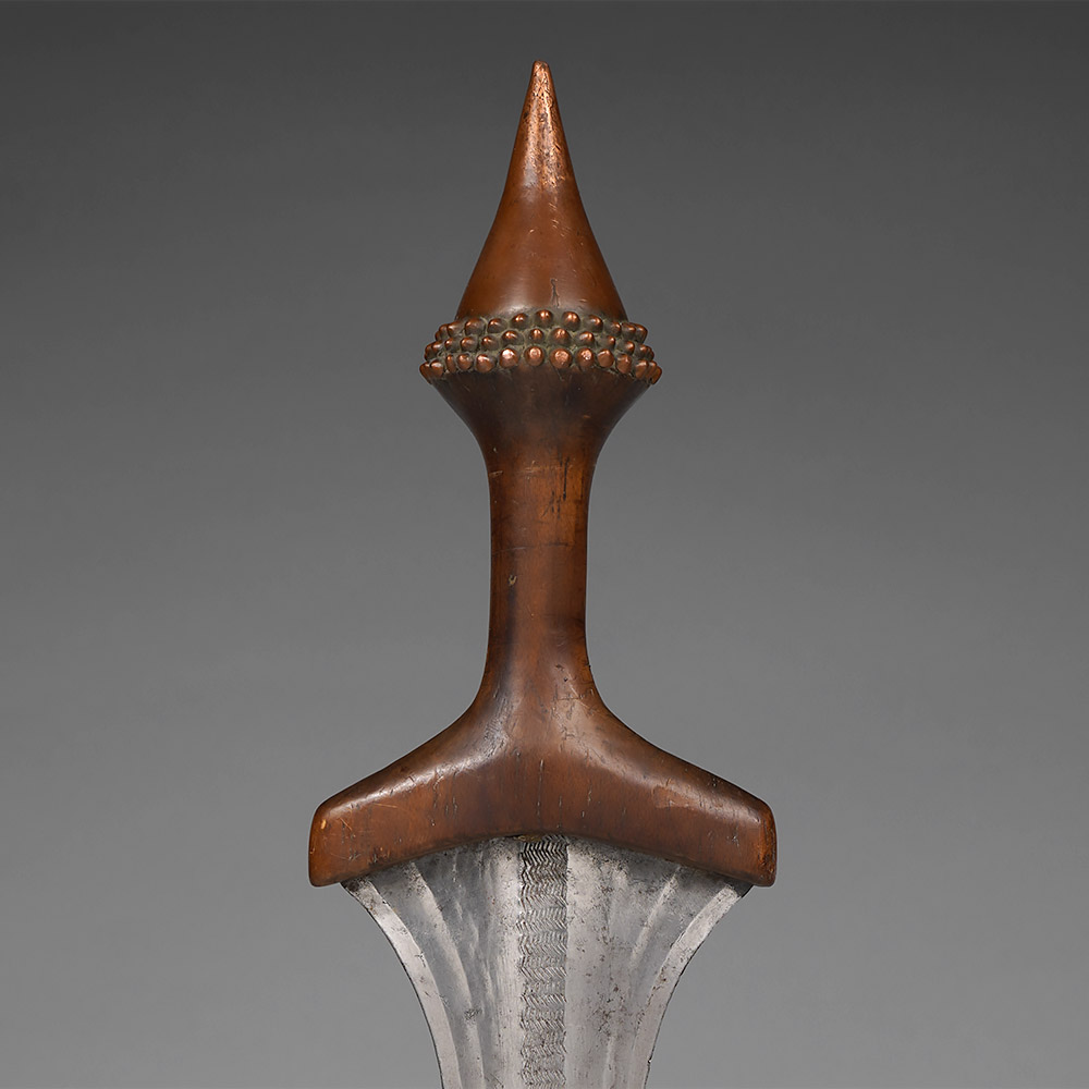 Short Sword with Copper Cone Tetela, D.R. Congo