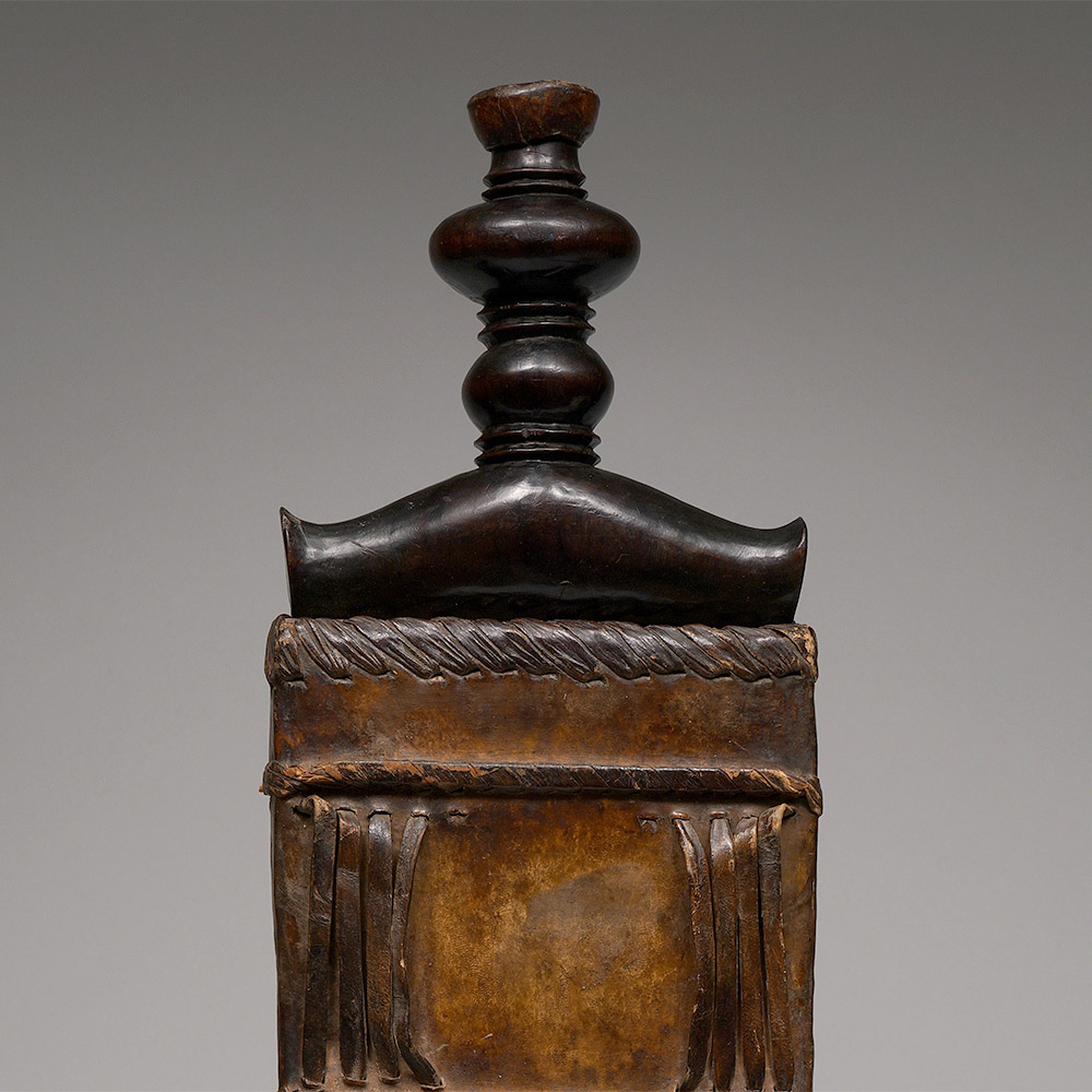 Large Prestige Knife in Sheath Baule, Ivory Coast