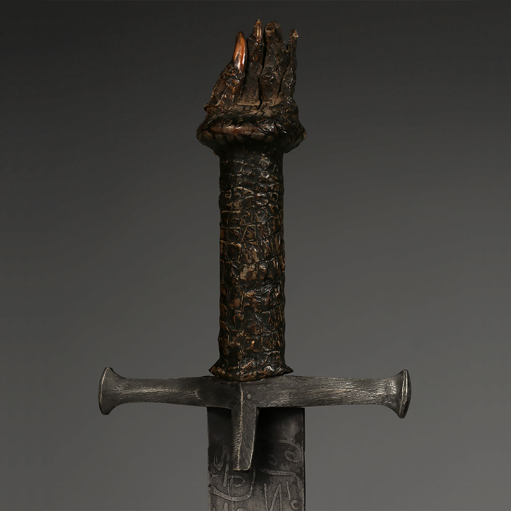 Kaskara Broadsword in Crocodile Sheath, Sudan