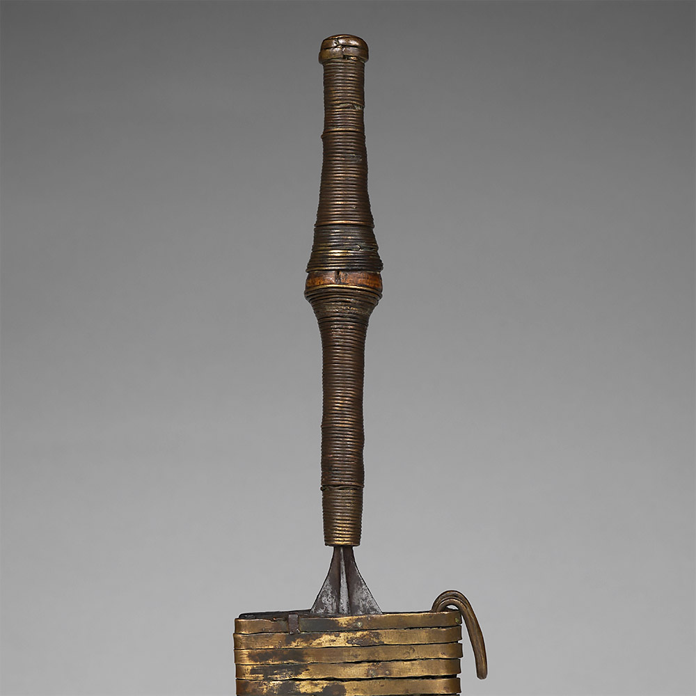 Small Leaf Knife in Scabbard Fang / Mfinu, Gabon / Rep. of Congo