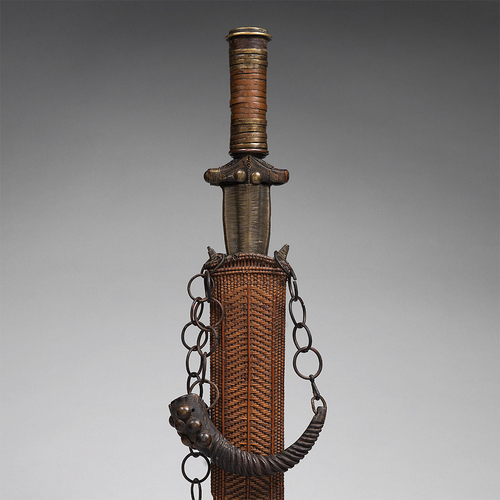 Short Sword with Woven Sheath, ntsakh or fa Fang, Gabon