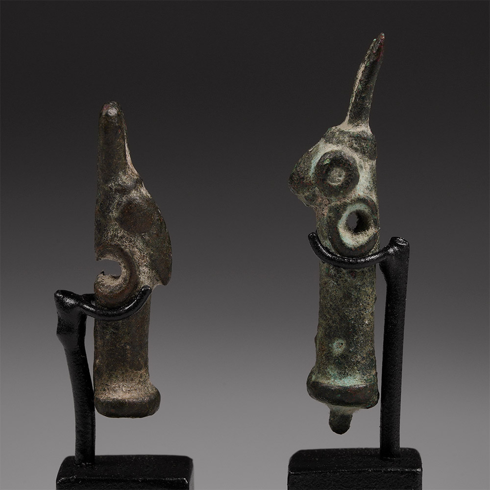 Miniature Zoomorphic Bronze Pendants Sao Chad