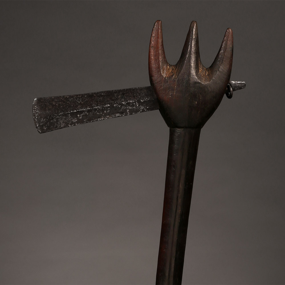 Axe with Trident Head, Acholi, Uganda