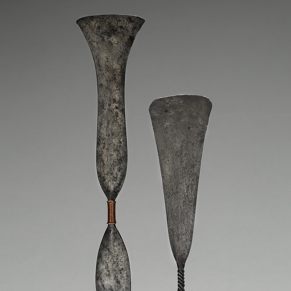 Pair of Scarification Blades, Kuba, Dengese, Lele, Shoowa, Bushoong, Ngongo, Ngeende, D.R. Congo