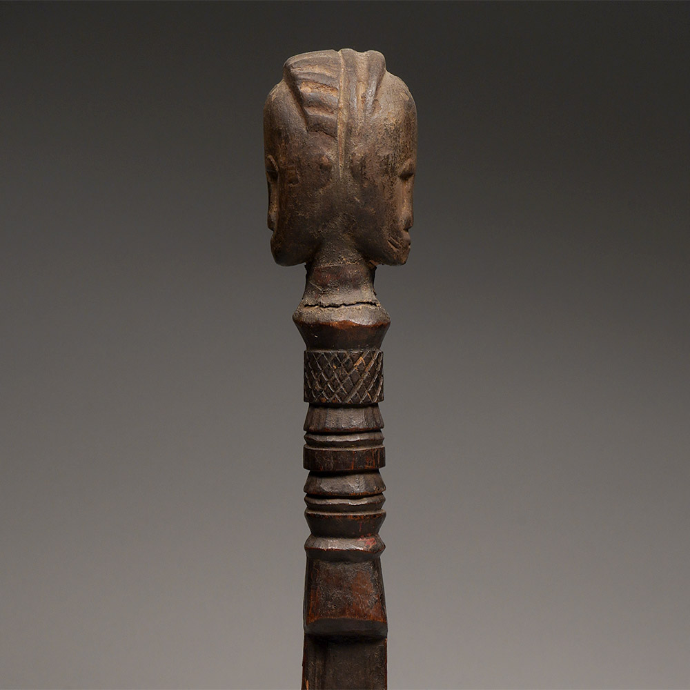 Ceremonial Janus Scepter, Baule, Ivory Coast