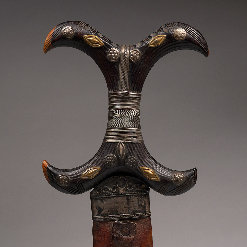 Asymmetrical Dagger in Sheath Beja / Hadendoa, Eritrea / Sudan