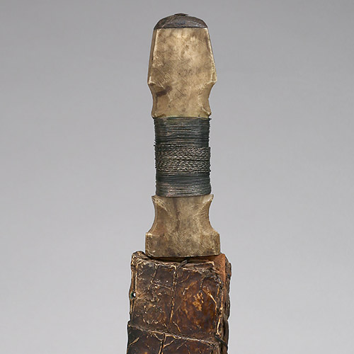 Curved Short Sword in Sheath, Mahdist, Sudan (Omdurman)