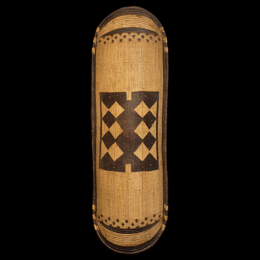 Woven Basketry Shield Yakoma Ngbandi Sango