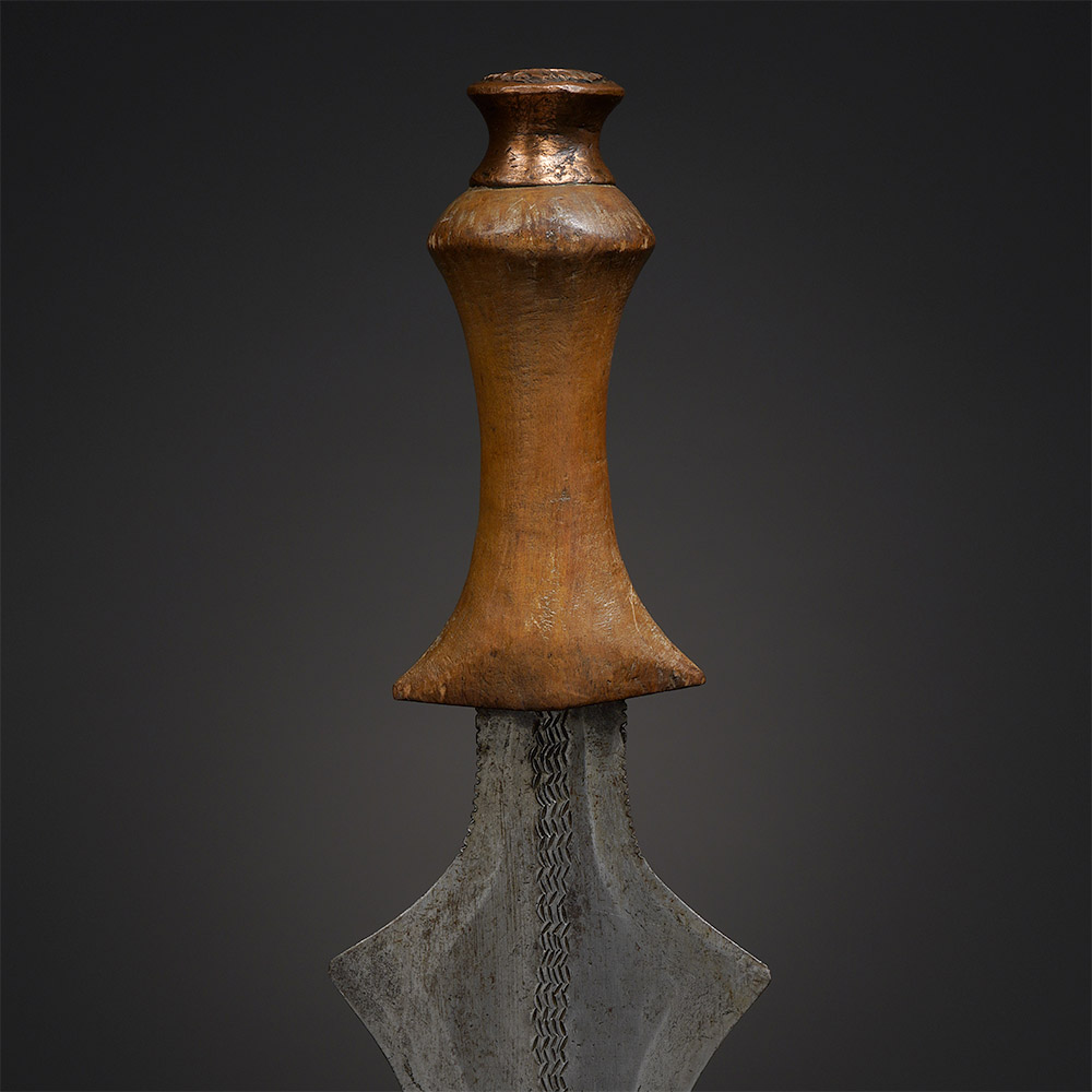 Embellished Dagger balingbwa with Copper Pommel Tetela DR Congo