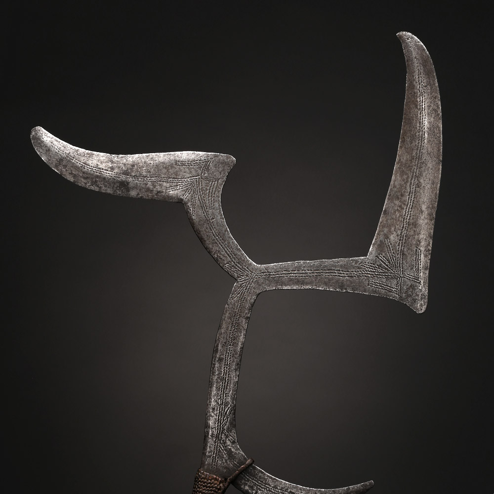 Throwing knife, gbo or ndundo Ngbandi Mbanja, D.R. Congo