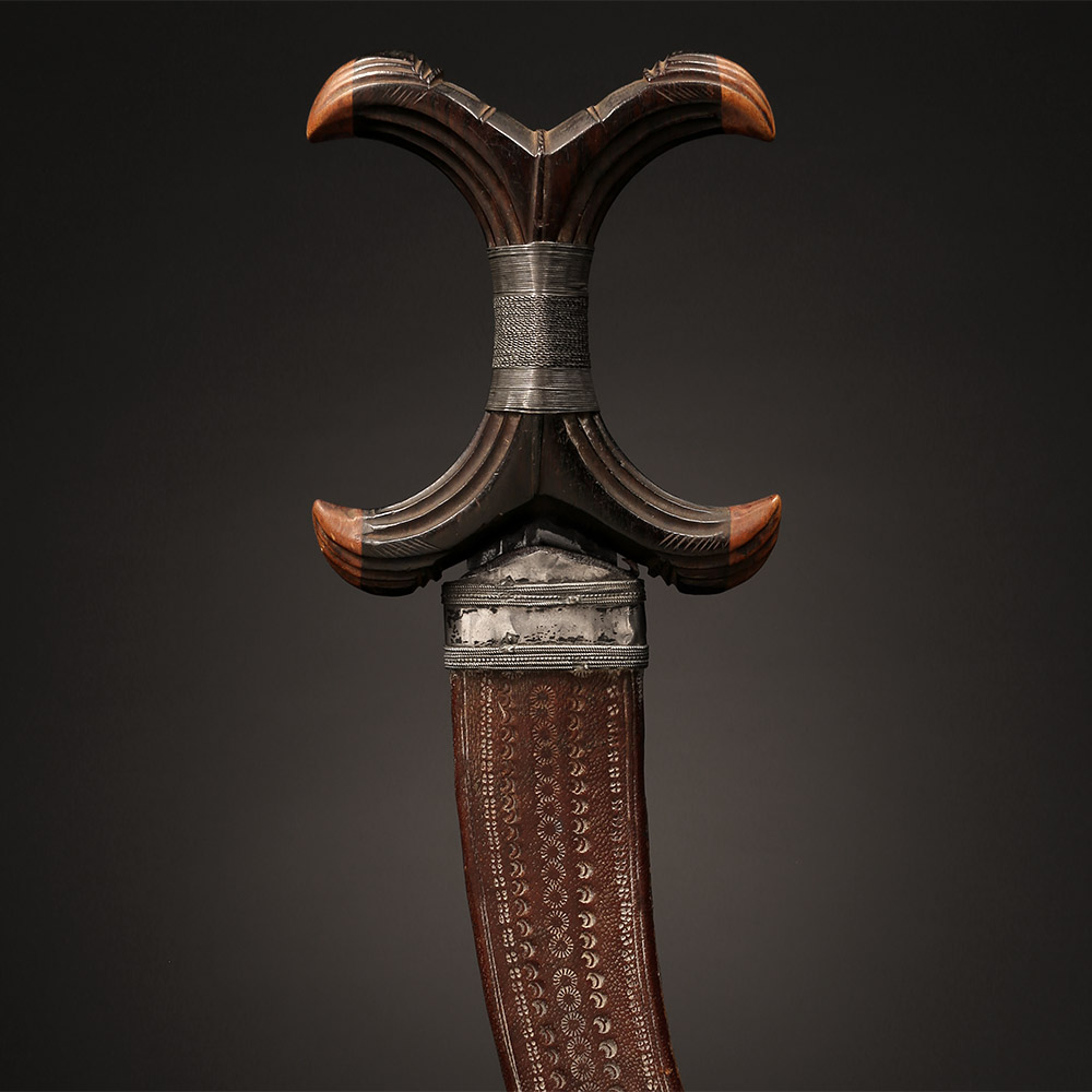 Asymmetrical Dagger in Sheath Beja / Hadendoa, Eritrea / Sudan