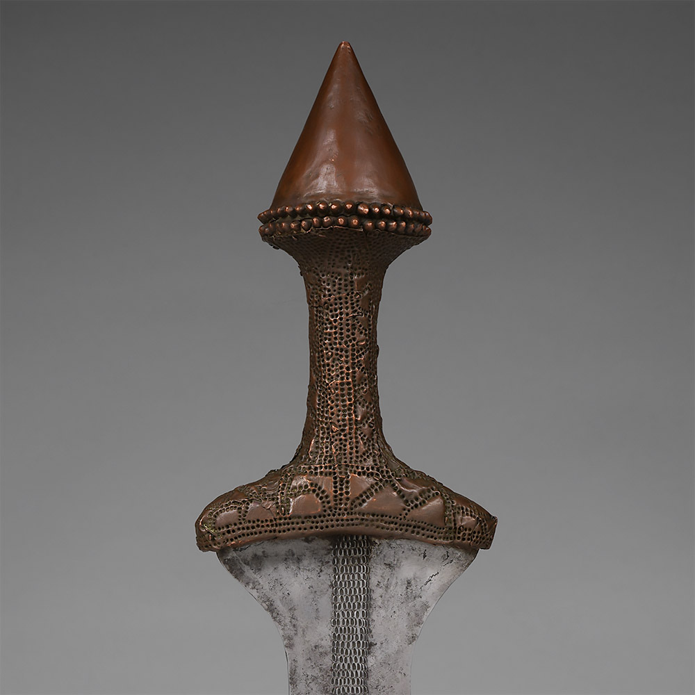 Short Sword with Copper Cone Tetela, D.R. Congo